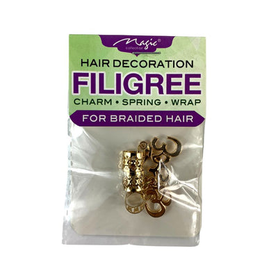 Magic Collection Filigree Hair Tube With Egyptian Accessory, Gold #FILIEGYG