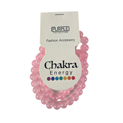 Magic Fashion Accessory Purple Collection Chakra Energy Bracelet - Pastel Pink