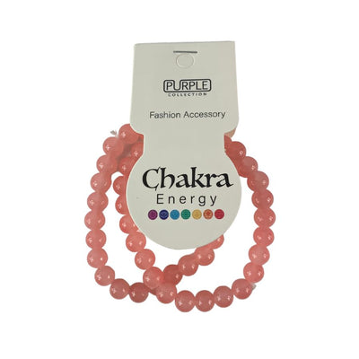 Magic Fashion Accessory Purple Collection Chakra Energy Bracelet - Blush Pink