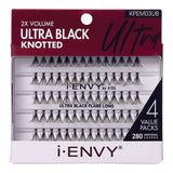 Kiss i-ENVY Lashes Ultra Black Knotted Long Multi-Pack KPEM03UB