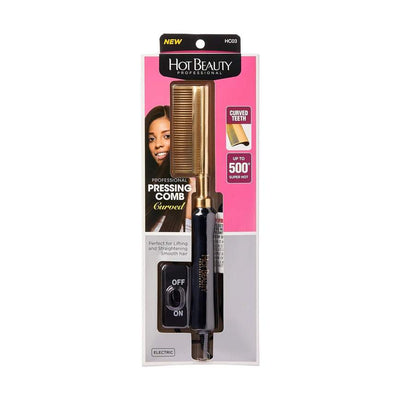 Hot Beauty Professional Curved Pressing Comb - HC03