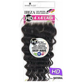 Shake-N-Go Ibiza 100% Virgin Human Hair 4" x 4" HD Lace Part Closure - Deep Wave 12"