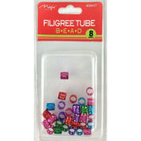 Magic Collection 8MM Assorted Filigree Tube #08AST