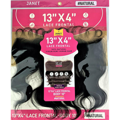 Janet Collection 100% Virgin Remy Human Hair 13" X 4" Lace Frontal Closure - Body (Baby Hairline)