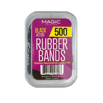 Magic Collection Small Black Rubber Bands 500 pcs #2700