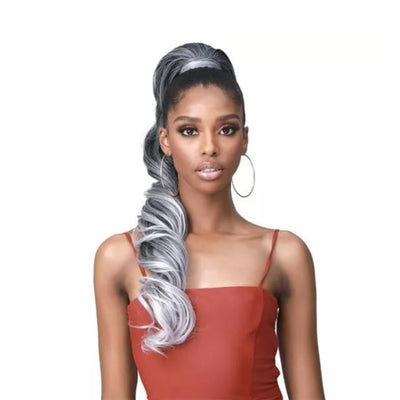 Bobbi Boss Miss Origin Tress Up Human Hair Blend Drawstring Ponytail - MOD025 Loose Curl 28"