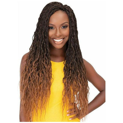 Janet Collection Nala Tress Synthetic Crochet Braids - Messy Box Braid 24"