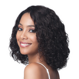 Bobbi Boss 100% Unprocessed Human Hair Lace Front Wig - MHLF422 Water Curl 12"