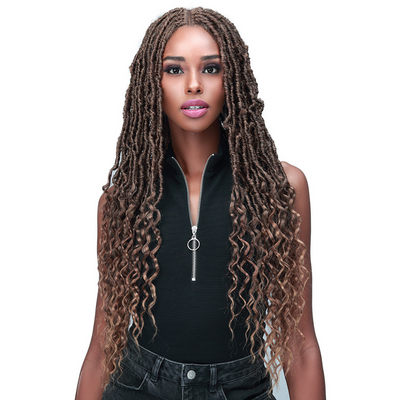 Bobbi Boss Silk Scalp Illusion Synthetic Lace Front Wig - MLF620 Nu Locs French Tips
