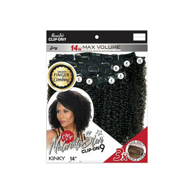 Zury Sis Naturali Star Human Hair Mix Clip-On 9 Weave – Kinky 14"