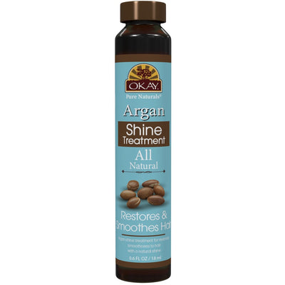Okay Pure Naturals Argan Shine Treatment Restores & Smoothes Hair 0.6 OZ