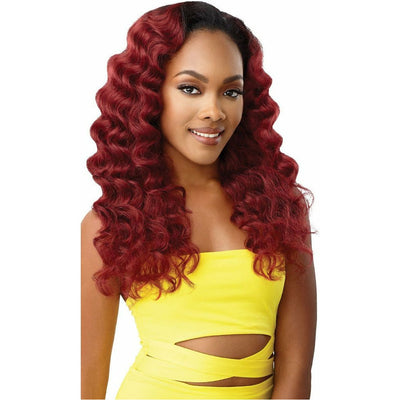 Outre Converti-Cap Synthetic Drawstring Half Wig - Cascade Queen