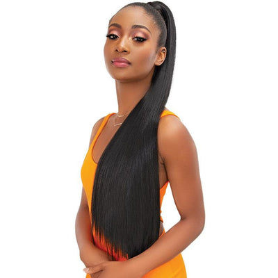 Janet Collection Essentials Snatch & Wrap Ponytail - Yaky Straight 32"