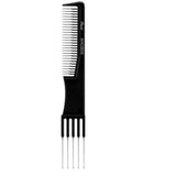 Absolute New York Pinccat 7.5" Metal Teasing Fine Tooth Carbon Comb #AHCB09