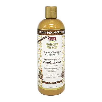 African Pride Black Moisture Miracle Repair & Replenish Conditioner 16 OZ