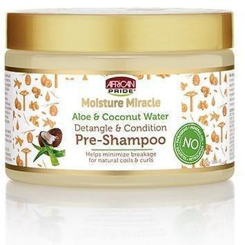 African Pride Moisture Miracle Aloe & Coconut Water Pre-Shampoo 12 Oz