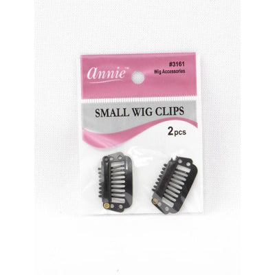 Annie Small Wig Clips Black 2 PCS #3161