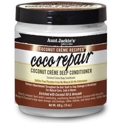 Aunt Jackie's Coco Repair Coconut Crème Deep Conditioner 15 OZ