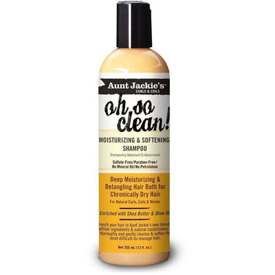 Aunt Jackie's Oh So Clean! Moisturizing & Softening Shampoo 12 OZ