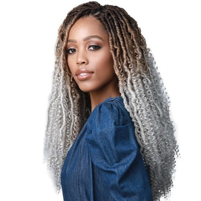 Bobbi Boss Synthetic Crochet Braids - 2X Nu Locs Water Curl Boho Style 18"