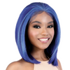 Motown Tress 13" x 7" HD Synthetic Lace Frontal Wig - LS137. Blue
