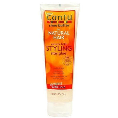 Cantu Shea Butter for Natural Hair Extreme Hold Styling Stay Glue 8 OZ