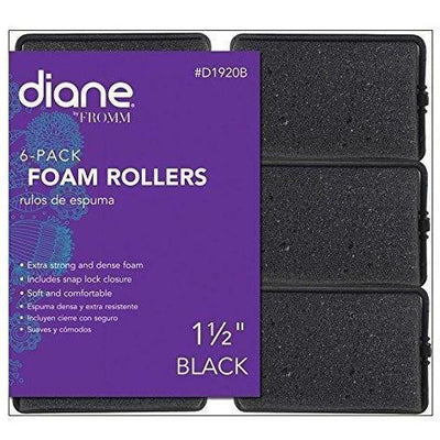Diane 1.5" Foam Rollers 6-Pack #D1920B