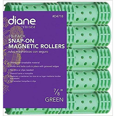 Diane 7/8" Snap-On Magnetic Rollers 10-Pack #D4718