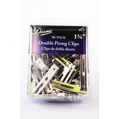 Diane Double Prong Clips 80-Pack 1 3/4" #D17