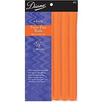 Diane Twist Flex Rods  7" Orange 5/8" 6CT #DT3