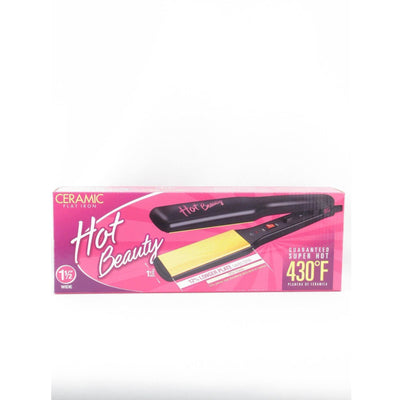 Hot Beauty by Kiss 1 1/2" Ceramic Flat Iron #HFI150