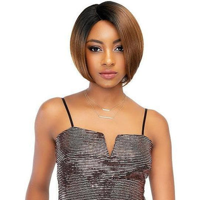 Janet Collection Synthetic Lace Based Extended Part Swiss Lace Wig – Eva (613 only)