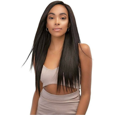 Janet Collection Virgin Remy Human Hair Weave & Closure – Bundle Straight 3PCS + 13" x 4" Temple Lace
