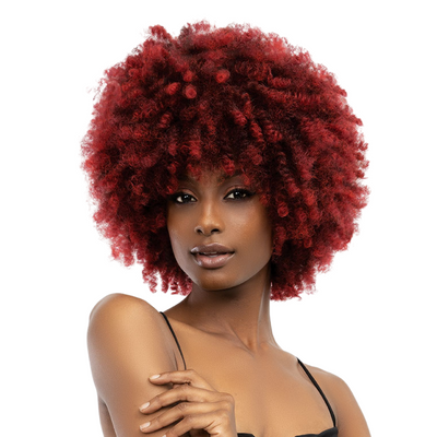 Janet Collection Natural Curly Premium Synthetic Wig - Natural Afro Kane