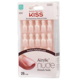 Kiss Salon Acrylic French Nude Nails – KAN01