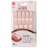 Kiss Salon Acrylic French Nude Nails – KAN03