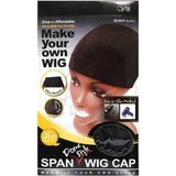 M&M Headgear Qfitt Dome Style Wig Cap #5017 BLACK