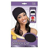 M&M Headgear Qfitt Large Spandex Stretch Cap, Black #172