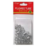Magic Collection 10MM Silver Filigree Tube #10SIL