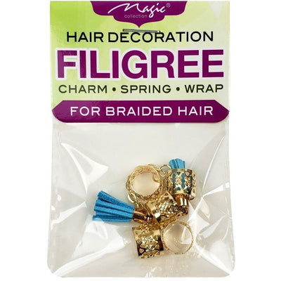 Magic Collection Filigree Tube With Tassel, Gold #FILICHA16GOL