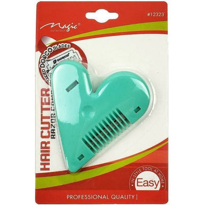 Magic Collection Hair Cutter Heart Razor Comb #12323