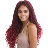 Mane Concept Synthetic Afri-Naptural Braids – 3X Curly Ends Box Braid 18" (613 only)