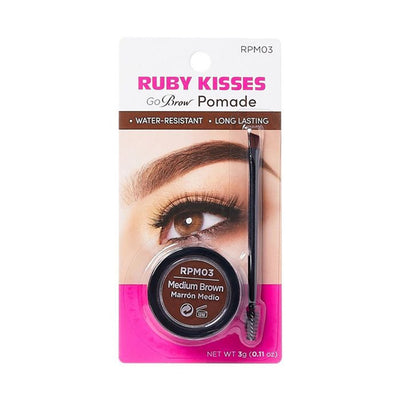 Ruby Kisses Go Brow Eyebrow Pomade – RPM03 Medium Brown