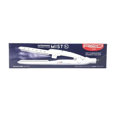 Red By Kiss Ultrasonic Mist Ceramic Styler 1.25" #FIM125