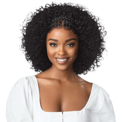 Outre Synthetic Pre-Braided 13" x 2" Lace Frontal Wig - Halo Stitch Braid 14" (DR CHAI LATTE only)