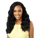 Outre Converti-Cap Synthetic Drawstring Half Wig - Brazilian Waves