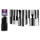 Red by Kiss Professional 10-Piece Comb Set Black #HM60