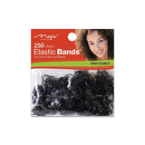 Magic Collection Small Black Elastic Hair Bands 250 PCs #332BLA