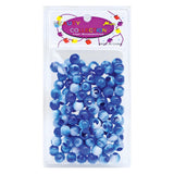 Magic Beauty Collection Large Packet Two Tone Beads Round - TONBLU
