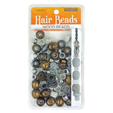 Magic Beauty Collection Hair Beads Wood Mix - #WOODMIX-10